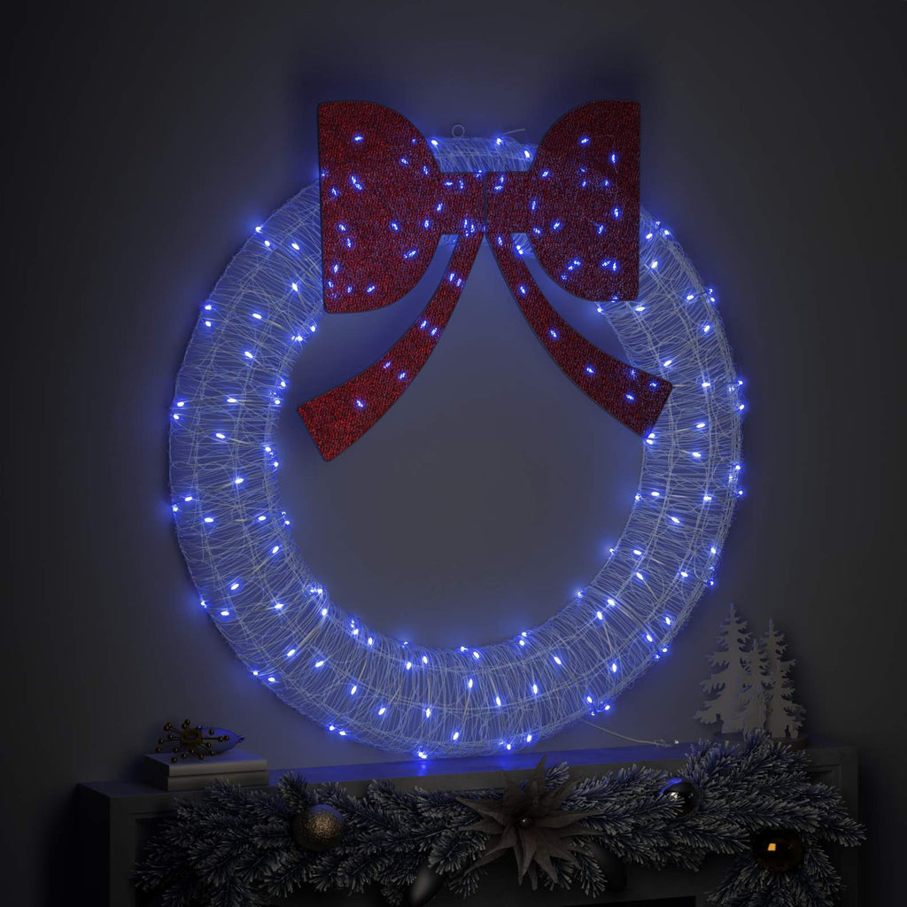 Corona con 150 LED Azul 120 cm Acrílico