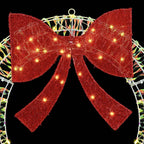 Corona con 150 LED cálido 121 x 121 x 10 cm PET