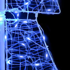 Árbol de Navidad con 100 LED Azul 120 cm Acrílico