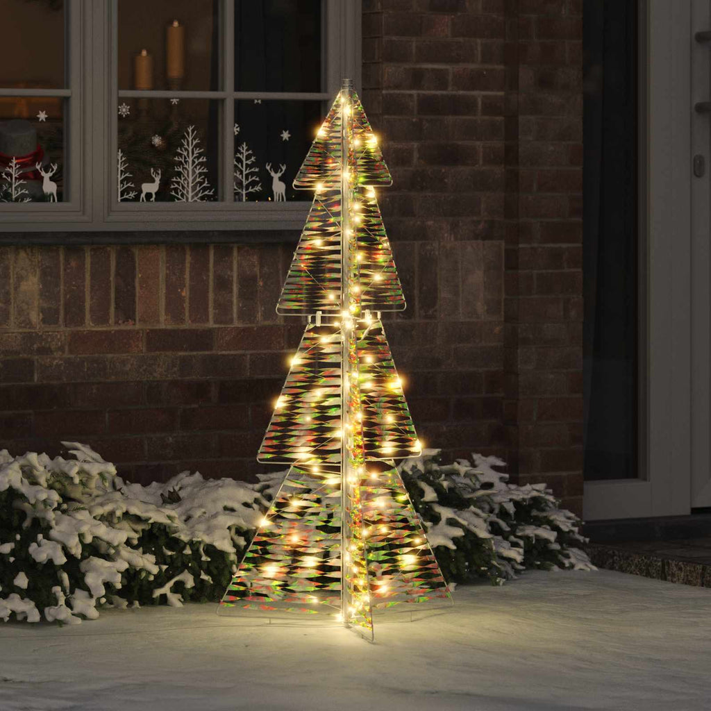 Árbol de Navidad con 100 LED Cálido 120 cm PET