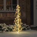 Árbol de Navidad con 100 LED Cálido 120 cm PET