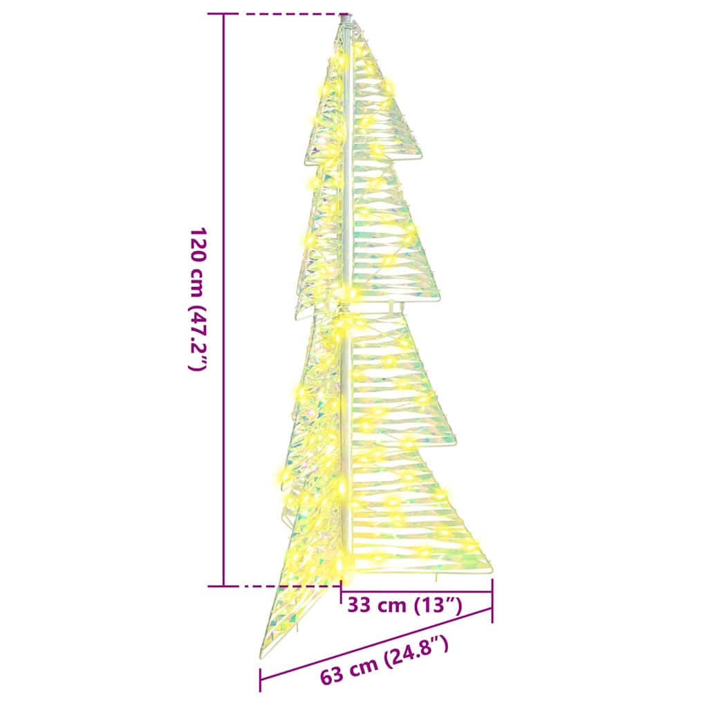 Árbol de Navidad con 100 LED Cálido 120 cm PET