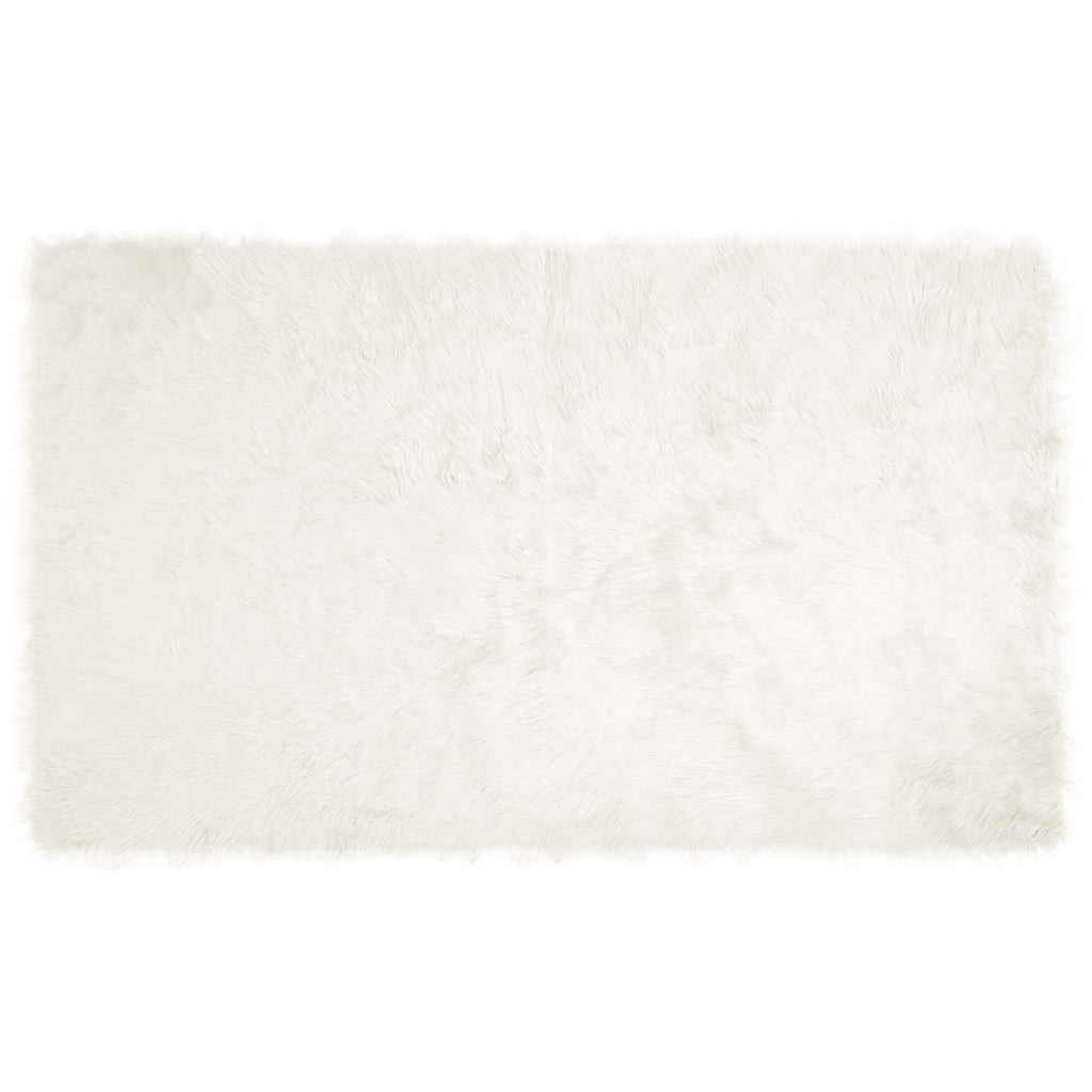 Alfombra de de oveja sintética TAFALLA 100 x 200 cm Poliéster