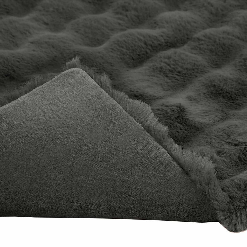 Manta antideslizante de sintética de conejo Olite 4 pcs