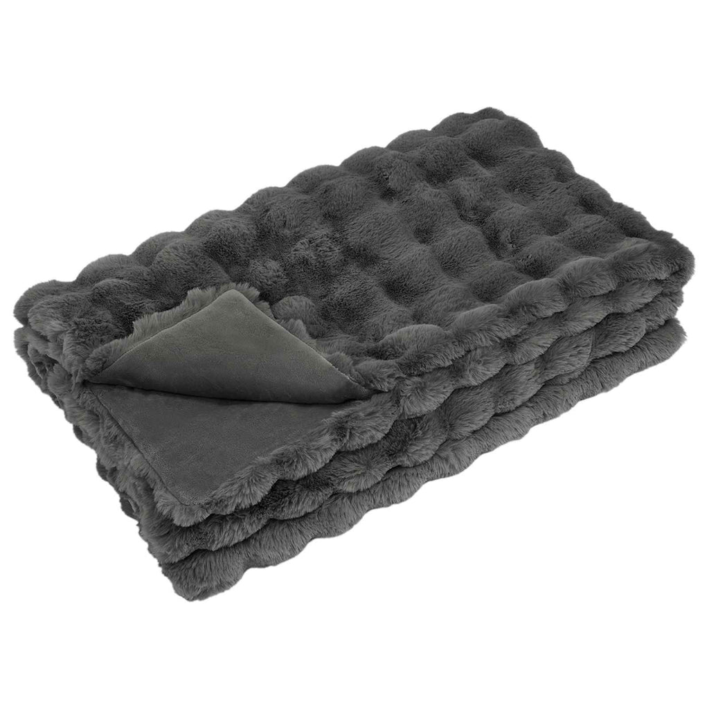 Manta antideslizante de sintética de conejo Olite 4 pcs