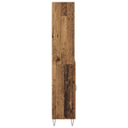 Aparador alto 2 pcs Madera vieja Madera de ingeniería