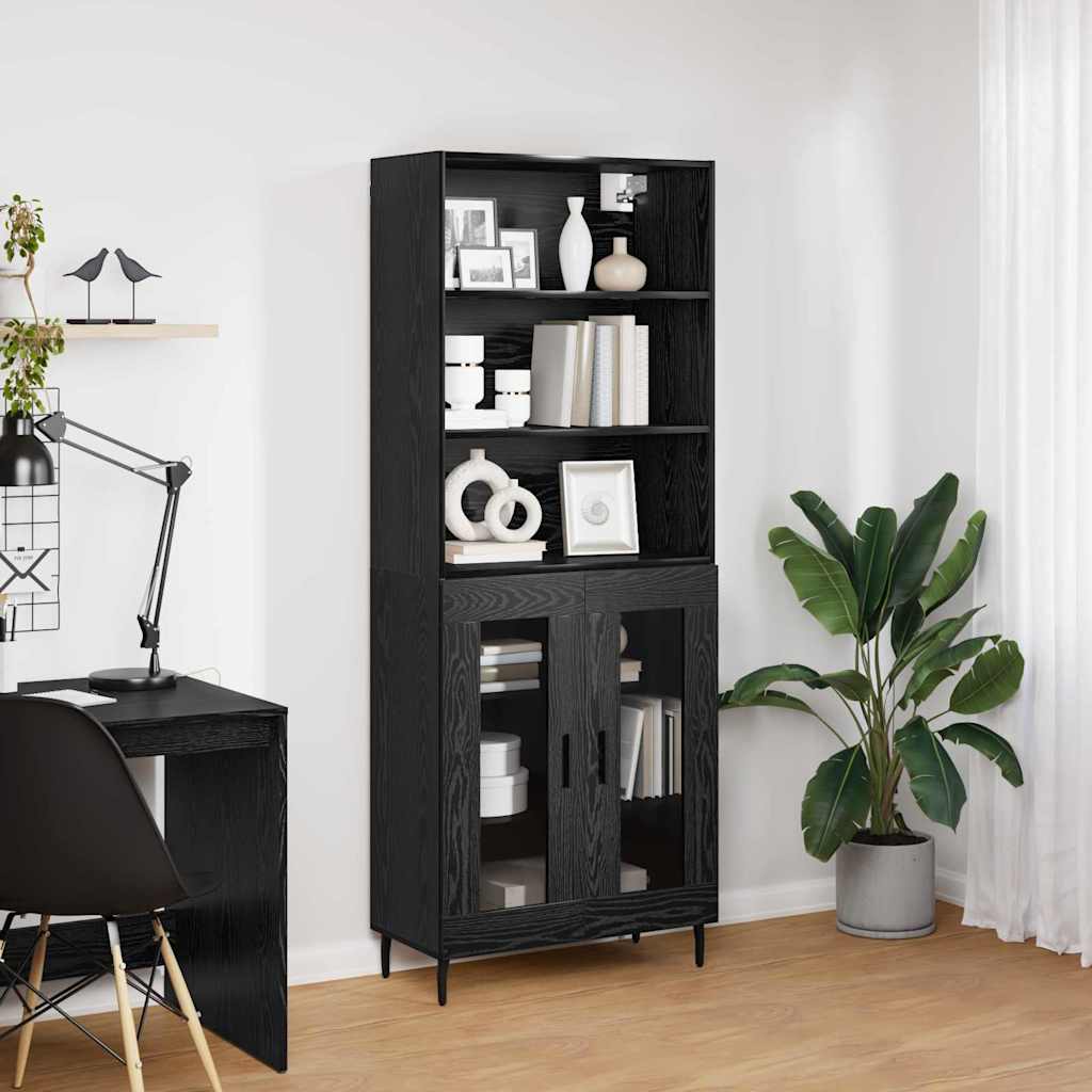 Aparador alto Roble Negro 69,5 x 34 x 180 cm
