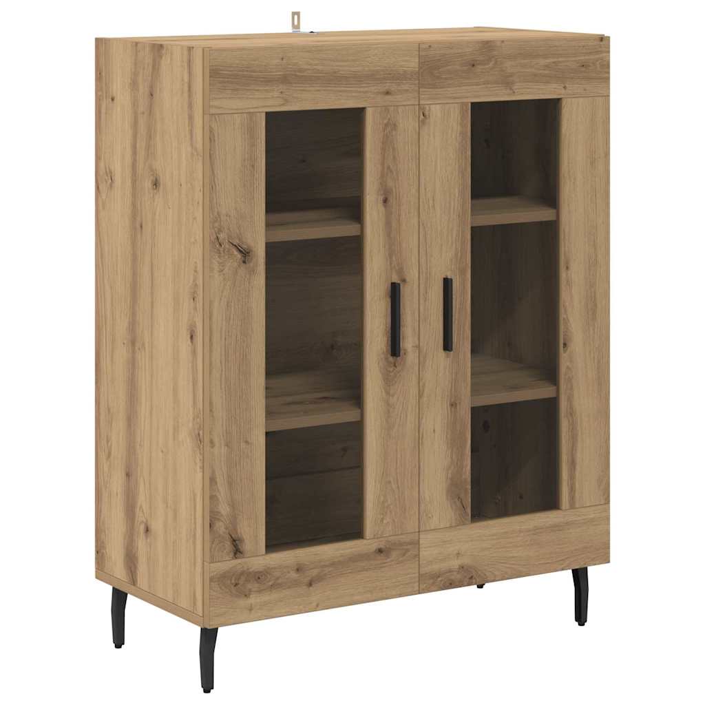 Aparador alto 2 pcs Madera envejecida