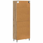 Aparador alto 2 pcs Madera envejecida