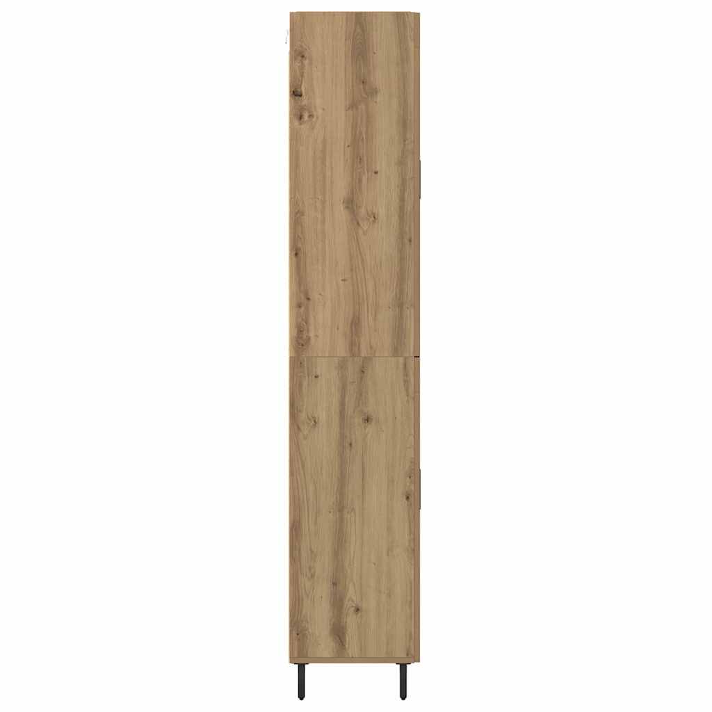Aparador alto 2 pcs Madera envejecida