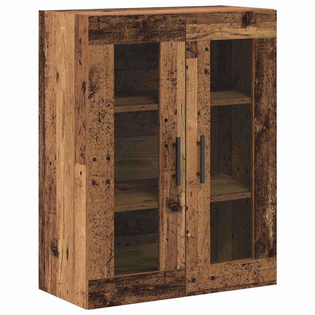 Aparador alto 2 pcs Madera envejecida