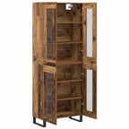 Aparador alto 2 pcs Madera envejecida