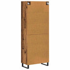 Aparador alto 2 pcs Madera envejecida 69,5 x 34 x 180 cm