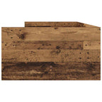 Estructura de cama con cajón Madera envejecida 100 x 200 cm