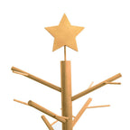 Árbol de Navidad de madera Marrón 125 cm Madera maciza de pino
