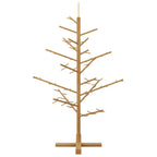 Árbol de Navidad de madera Marrón 125 cm Madera maciza de pino