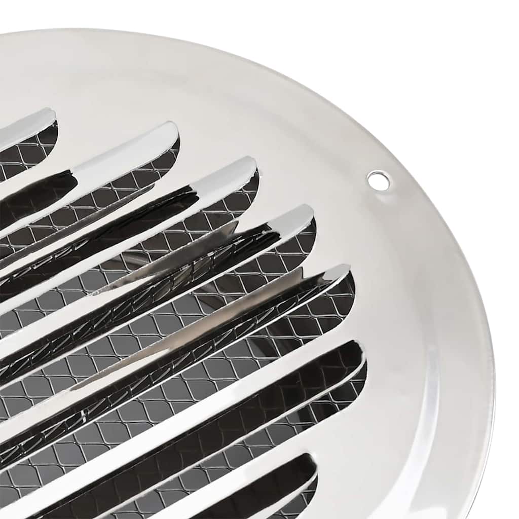 Rejillas de ventilación de aire 4 pcs Plateado 100 mm