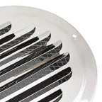 Rejillas de ventilación de aire 4 pcs Plateado 100 mm
