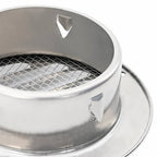 Rejillas de ventilación de aire 4 pcs Plateado 100 mm