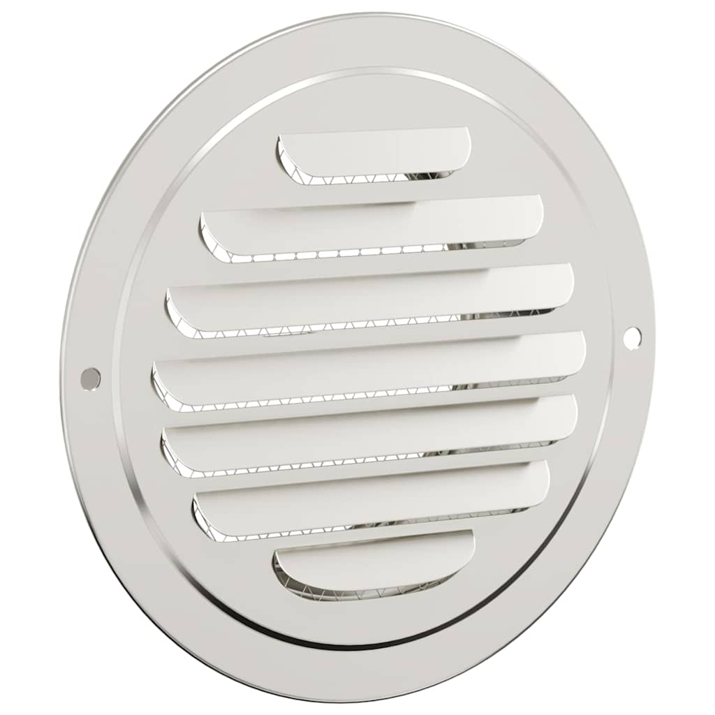Rejillas de ventilación de aire 4 pcs Plateado 100 mm