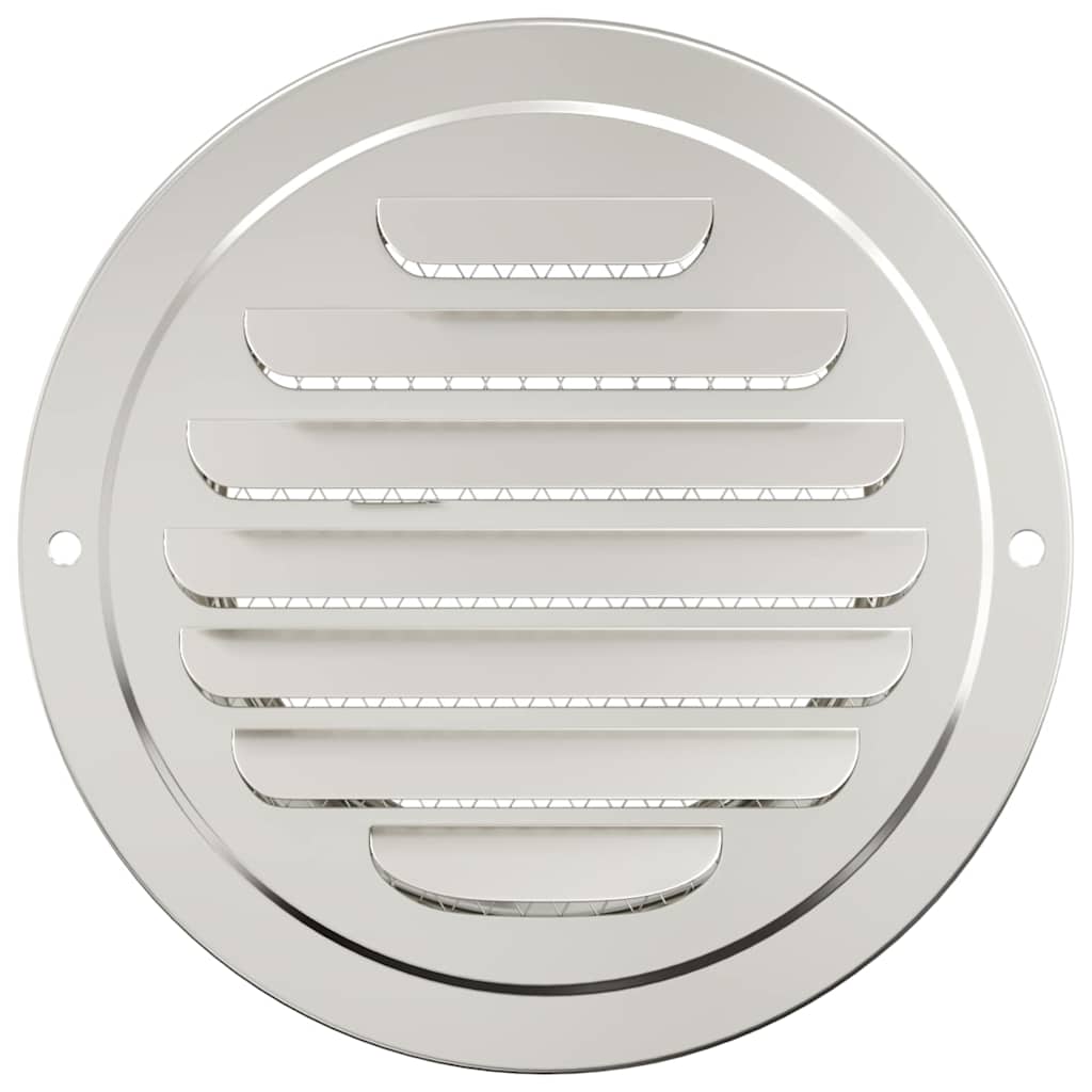 Rejillas de ventilación de aire 4 pcs Plateado 100 mm