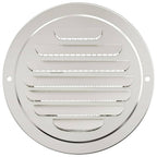 Rejillas de ventilación de aire 4 pcs Plateado 100 mm
