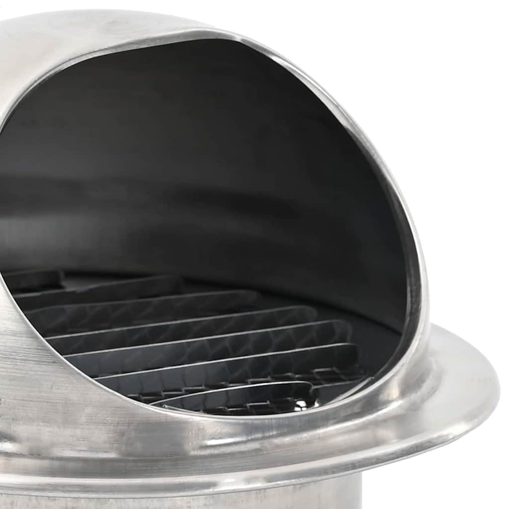 Rejillas de ventilación de aire 2 pcs Plateado 100 mm