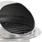Rejillas de ventilación de aire 2 pcs Plateado 100 mm