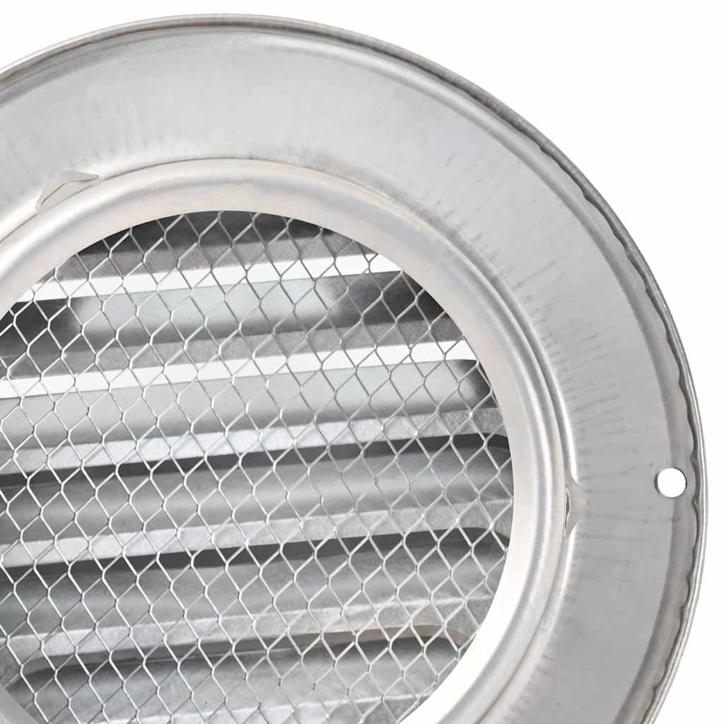 Rejillas de ventilación de aire 2 pcs Plateado 100 mm