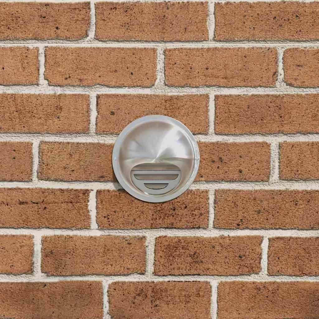 Rejillas de ventilación de aire 2 pcs Plateado 100 mm