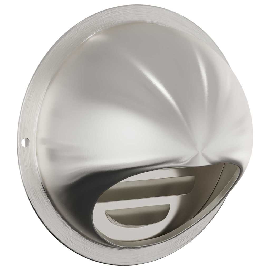 Rejillas de ventilación de aire 2 pcs Plateado 100 mm
