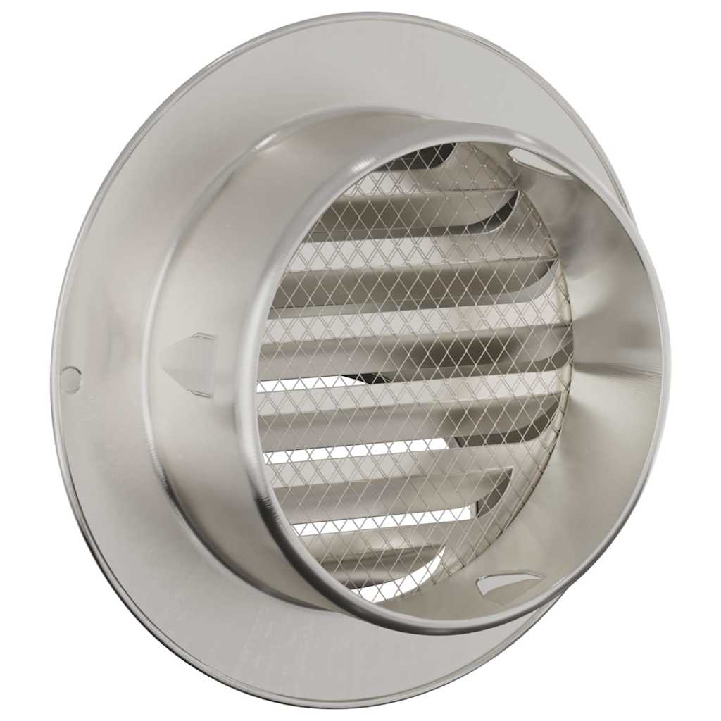 Rejillas de ventilación de aire 2 pcs Plateado 100 mm