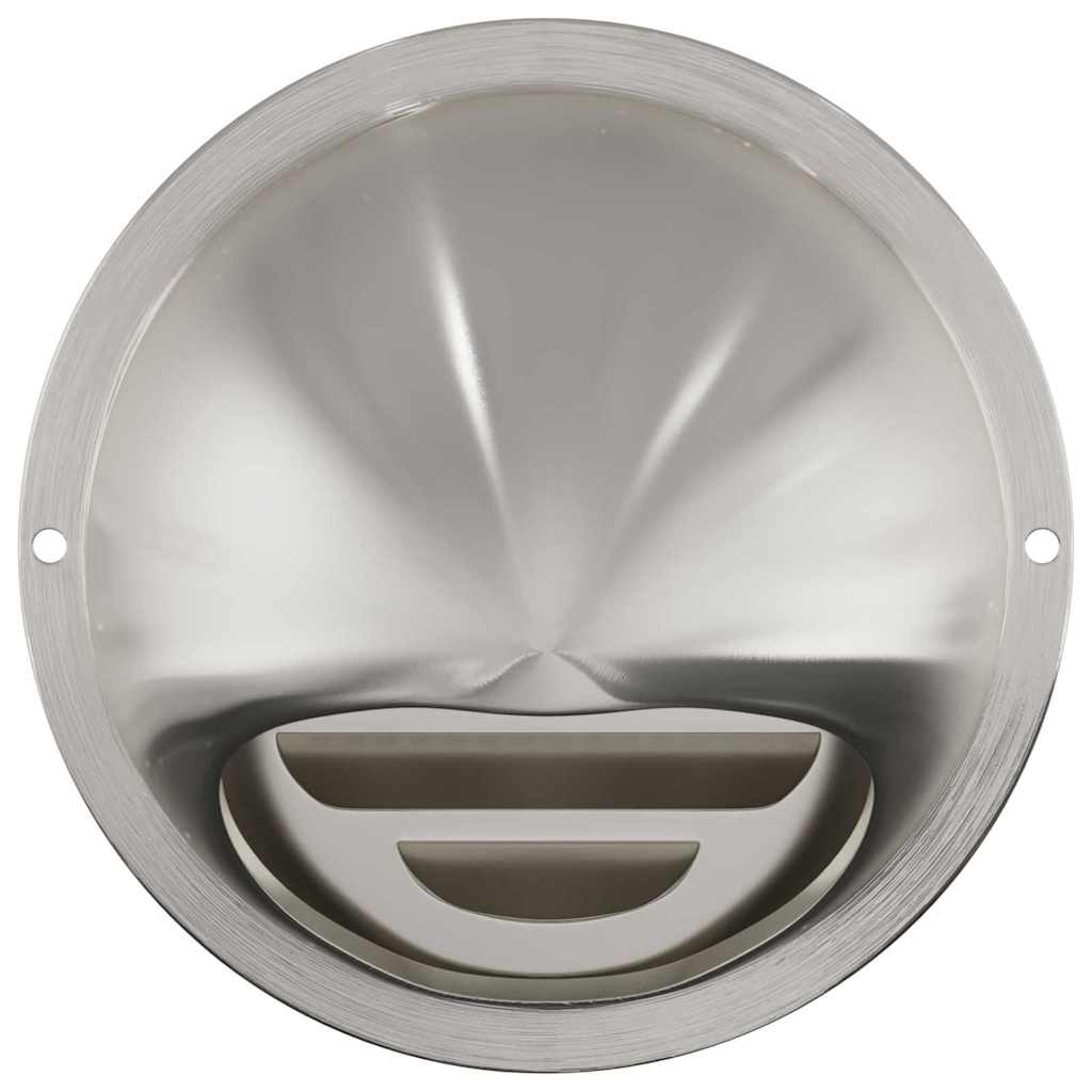 Rejillas de ventilación de aire 2 pcs Plateado 100 mm