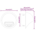 Rejillas de ventilación de aire 2 pcs Plateado 100 mm