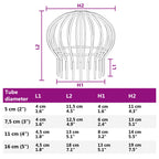 Protector para Hojas de Canalón 2 pcs Plateado 110 mm