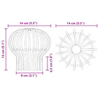 Protector para Hojas de Canalón 2 pcs Plateado 110 mm