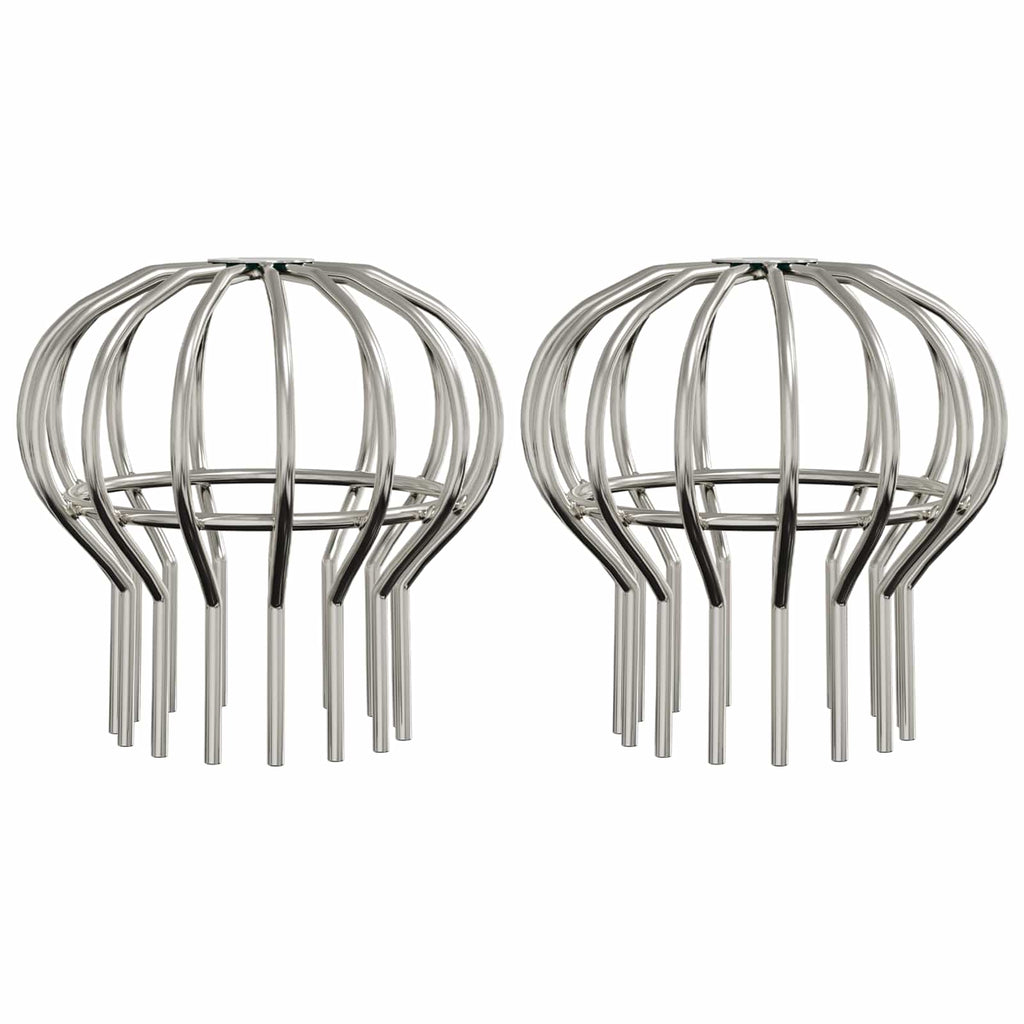 Protector para Hojas de Canalón 2 pcs Plateado 110 mm