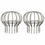 Protector para Hojas de Canalón 2 pcs Plateado 110 mm