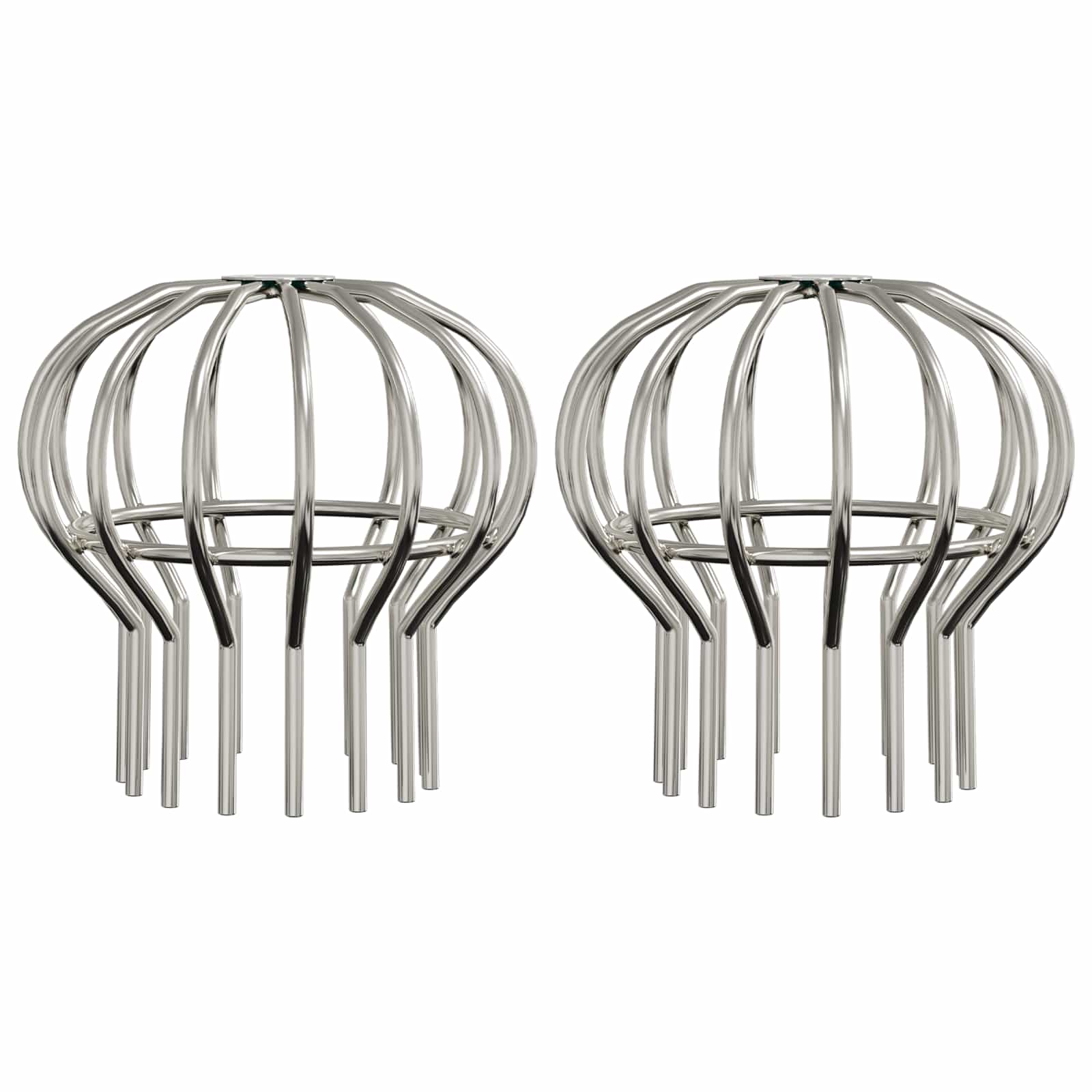 Protector para Hojas de Canalón 2 pcs Plateado 110 mm