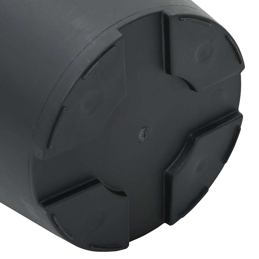 Maceta Redonda para Flores 24 pcs Negro Ø 12,5 x 10 cm Plástico