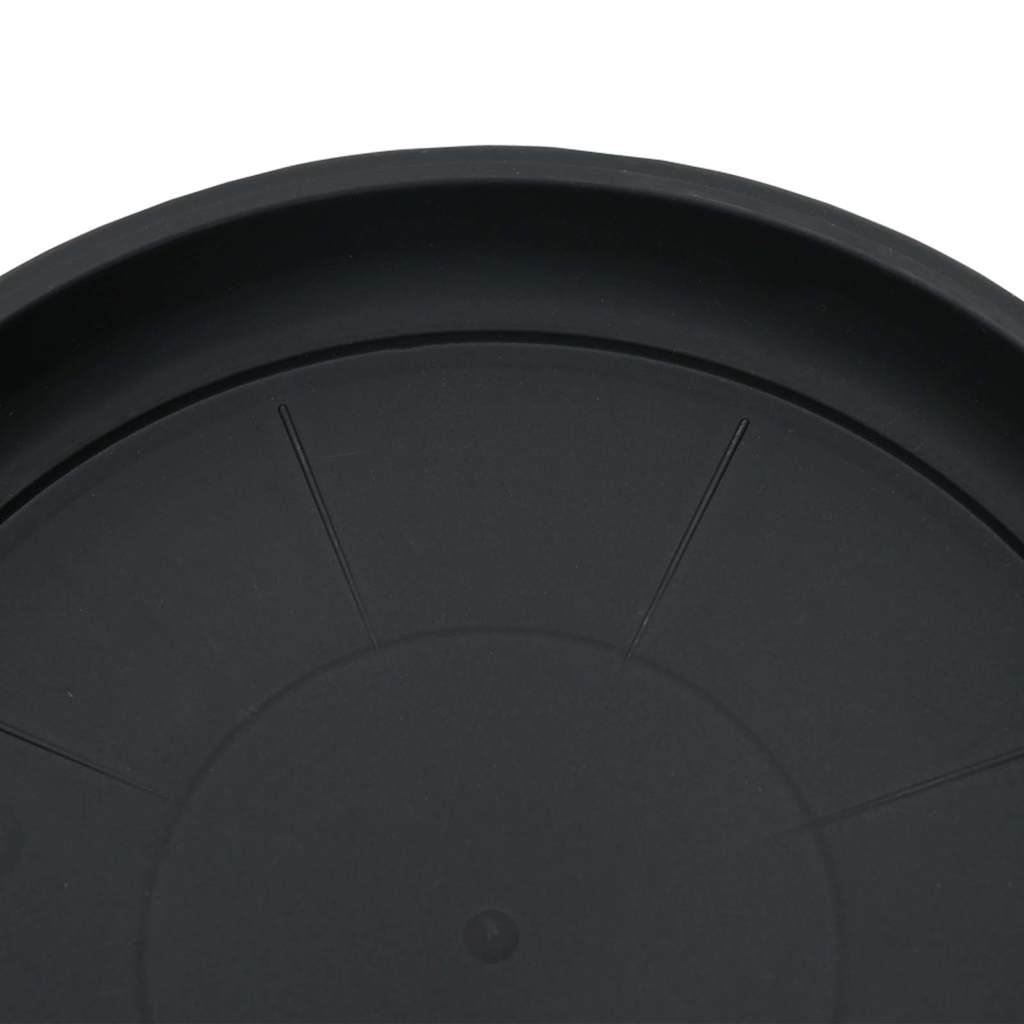 Bandeja Redonda para Flores 24 pcs Negro Ø 14 x 2 cm Plástico