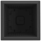 Maceta cuadrada para flores 24 pcs Negro 16 x 16 x 14 cm
