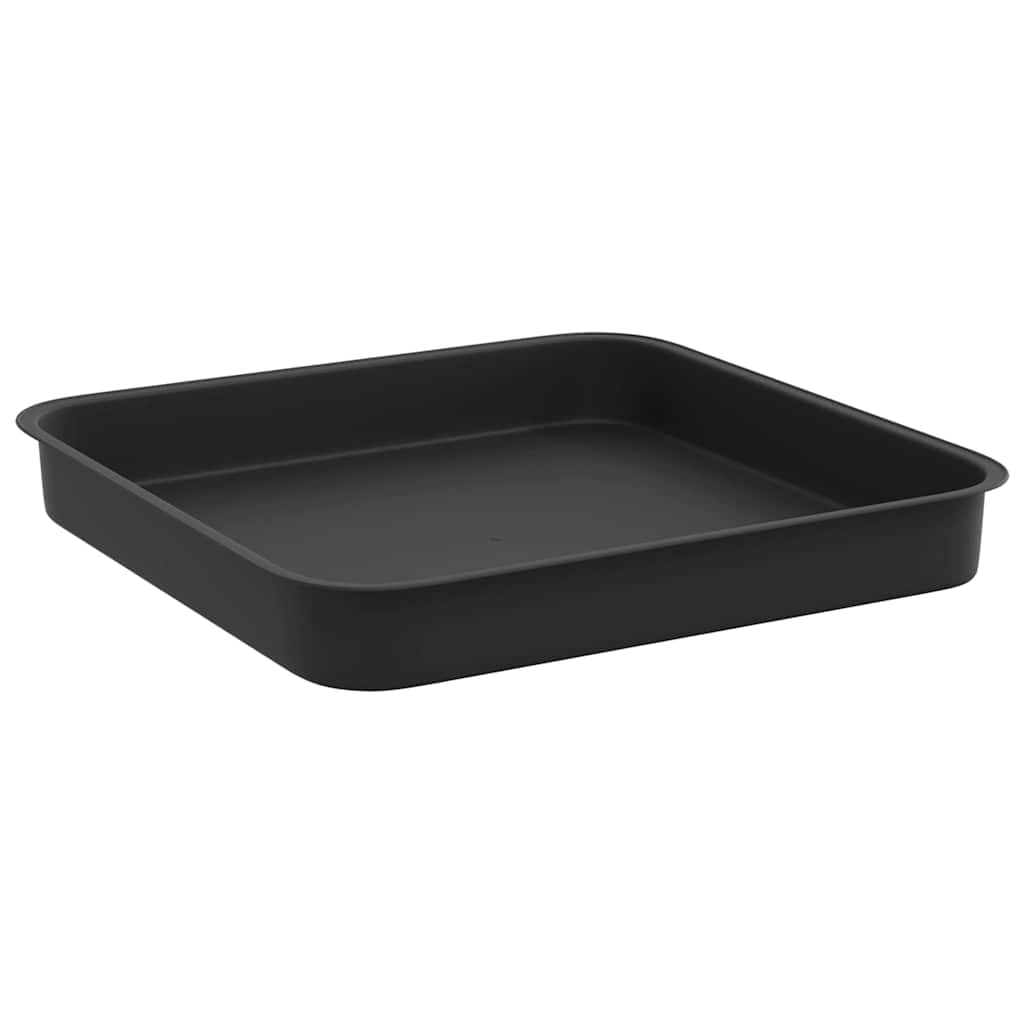 Bandeja Cuadrada para Flores 24 pcs Negro 15 x 15 x 2 cm
