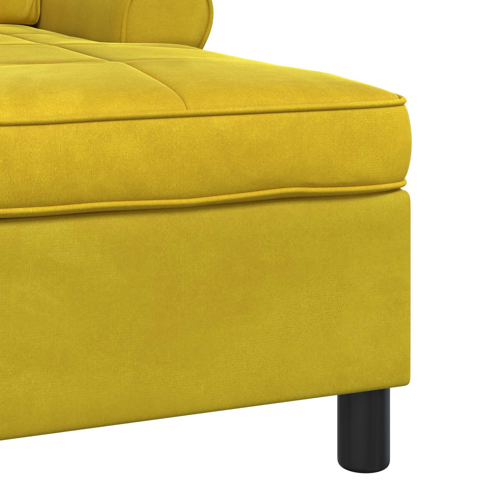 Sillón reclinable Amarillo 91 x 157 x 91 cm Terciopelo