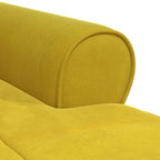 Sillón reclinable Amarillo 91 x 157 x 91 cm Terciopelo