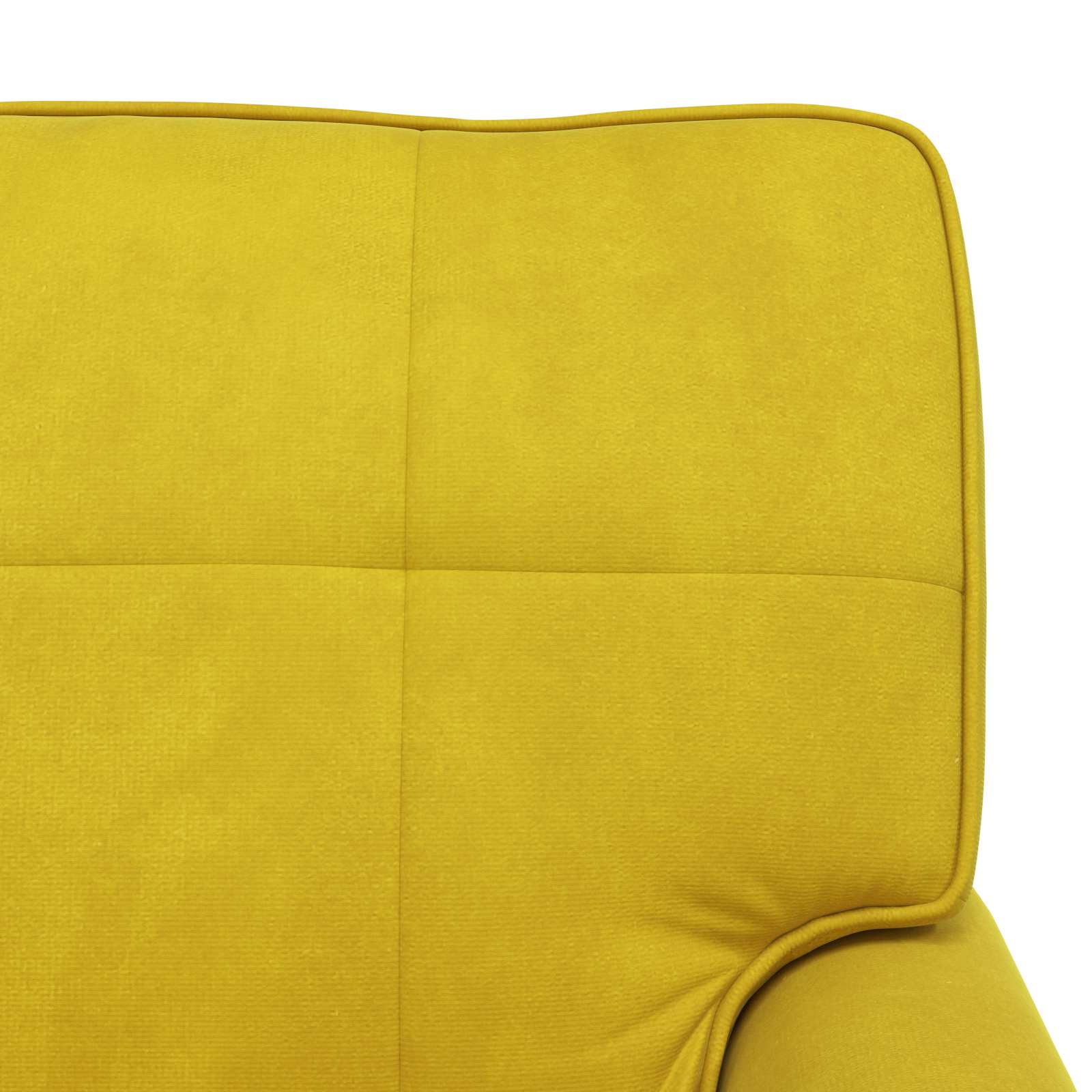 Sillón reclinable Amarillo 91 x 157 x 91 cm Terciopelo