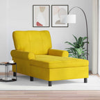 Sillón reclinable Amarillo 91 x 157 x 91 cm Terciopelo