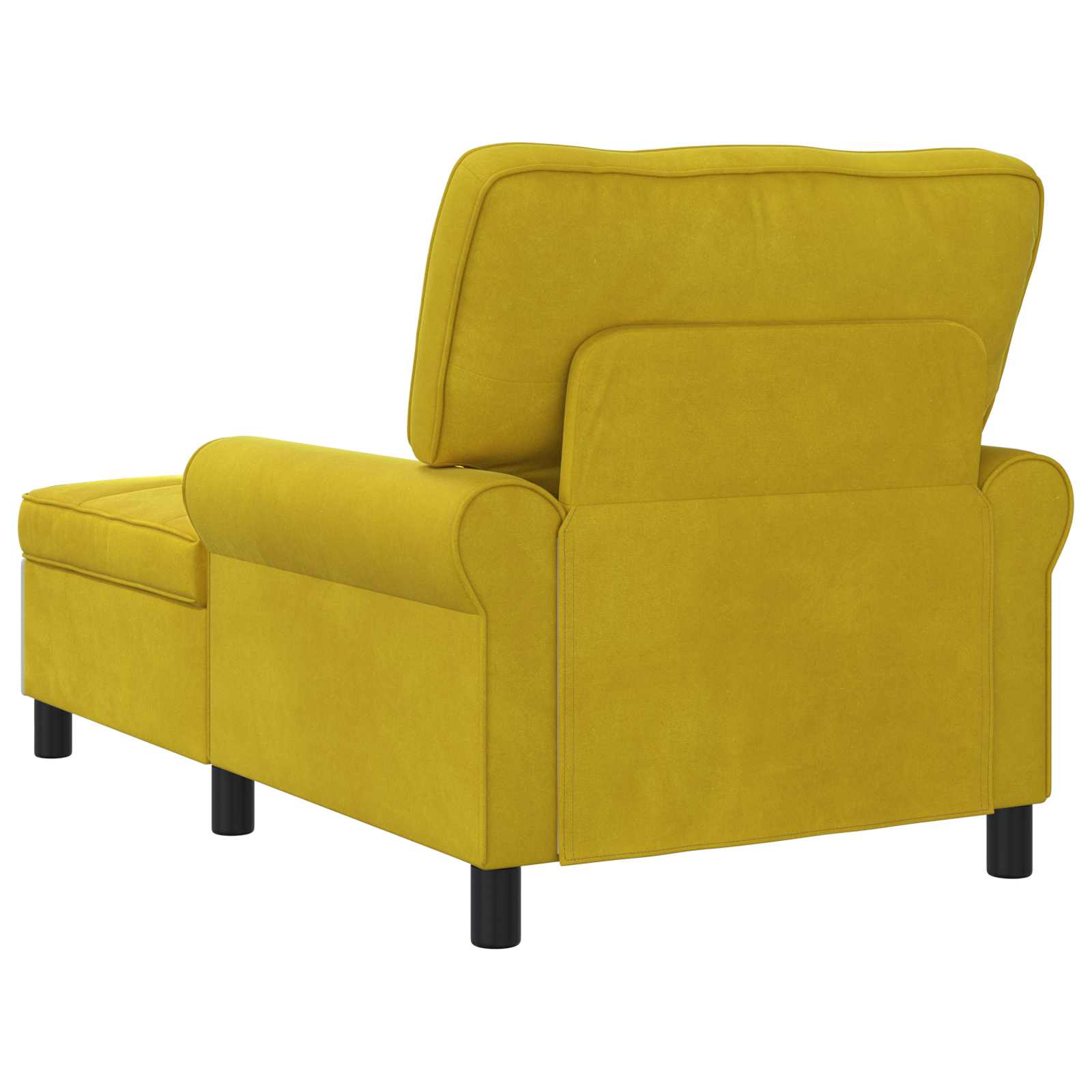 Sillón reclinable Amarillo 91 x 157 x 91 cm Terciopelo