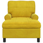 Sillón reclinable Amarillo 91 x 157 x 91 cm Terciopelo