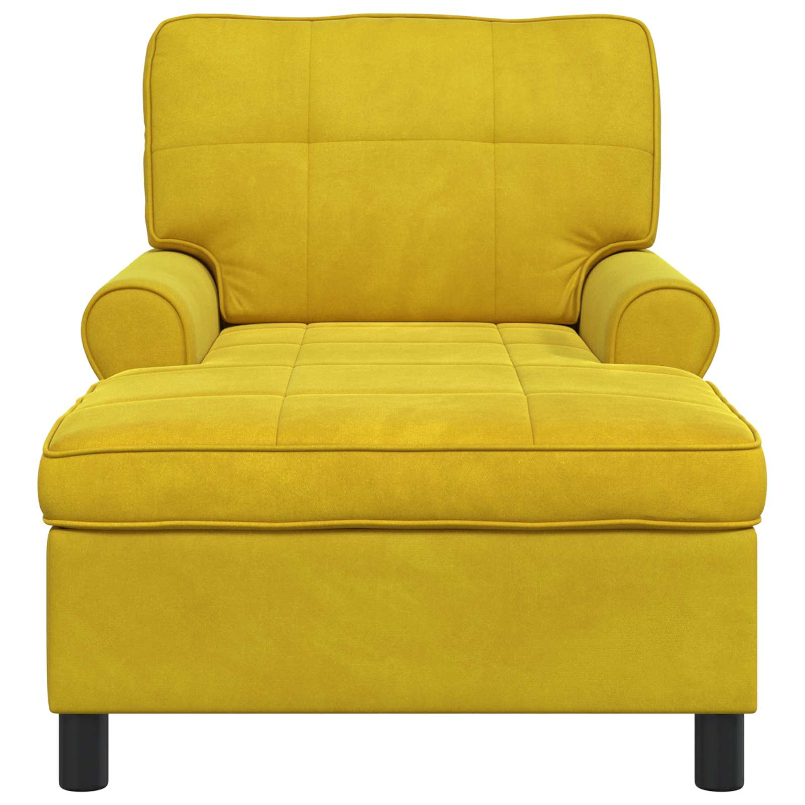 Sillón reclinable Amarillo 91 x 157 x 91 cm Terciopelo